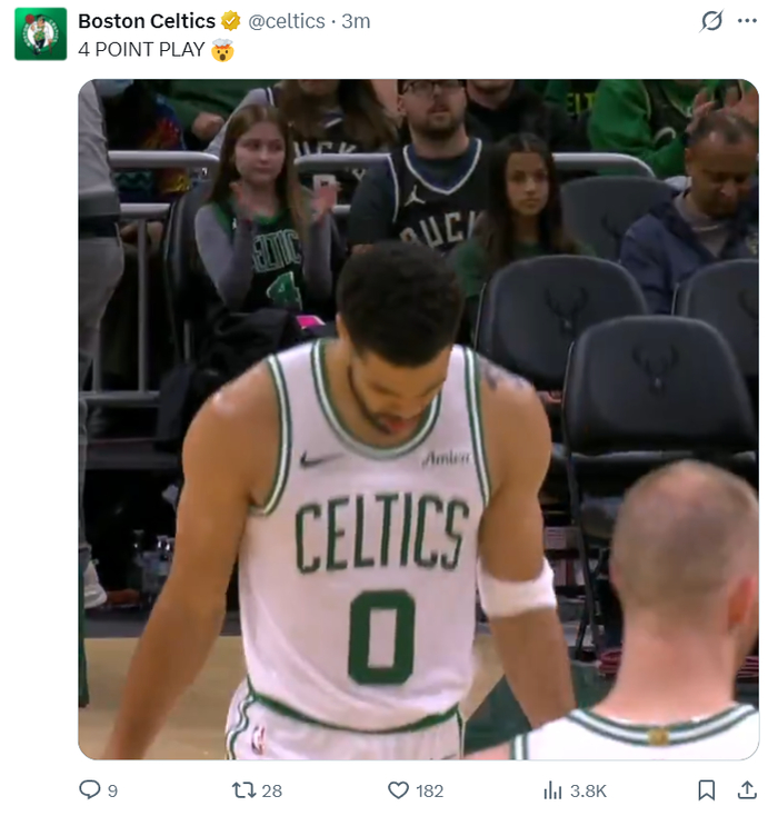 塔图姆准三双引领凯尔特人大胜雄鹿取两连胜